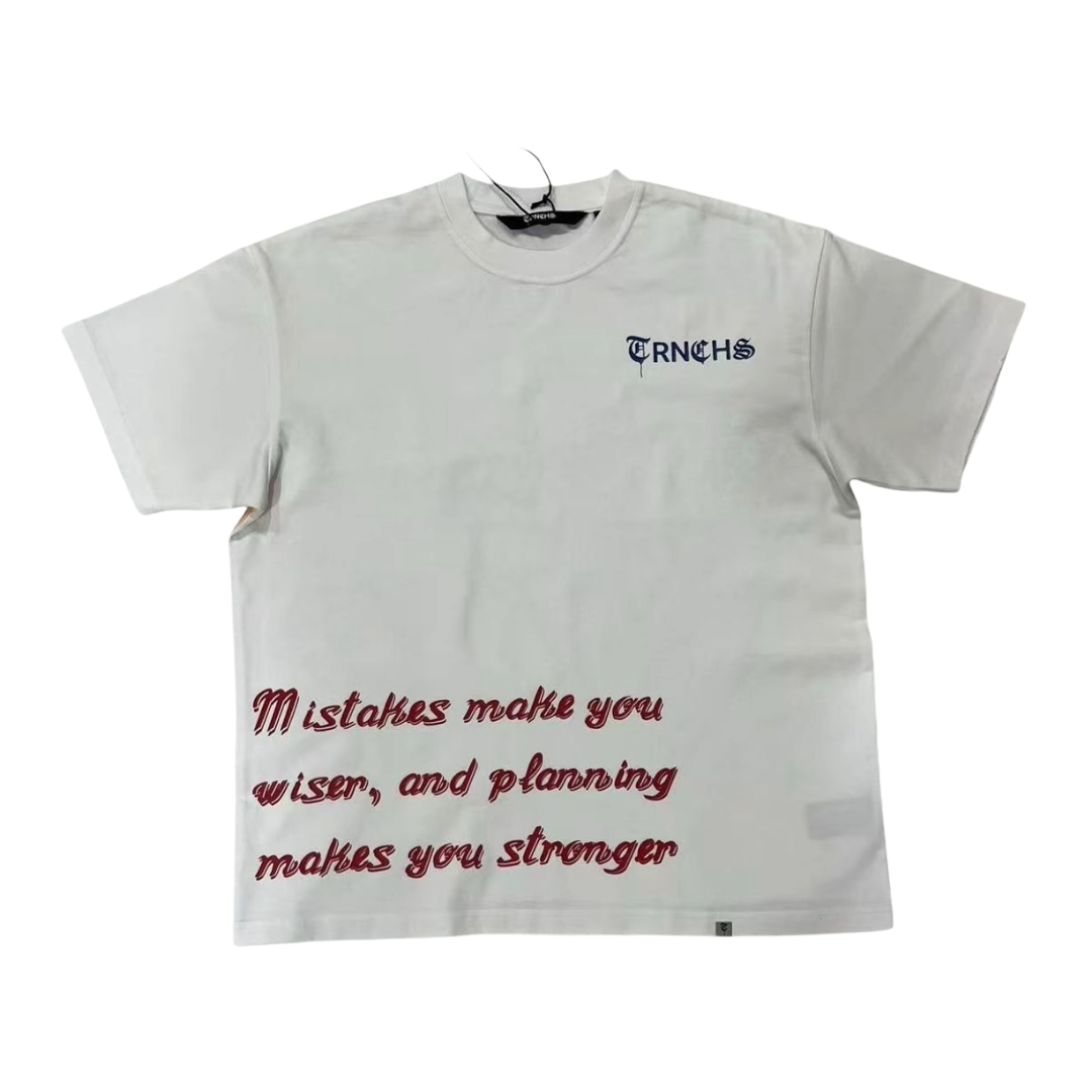 TRNCHS "BLOOD" WHITE TEE