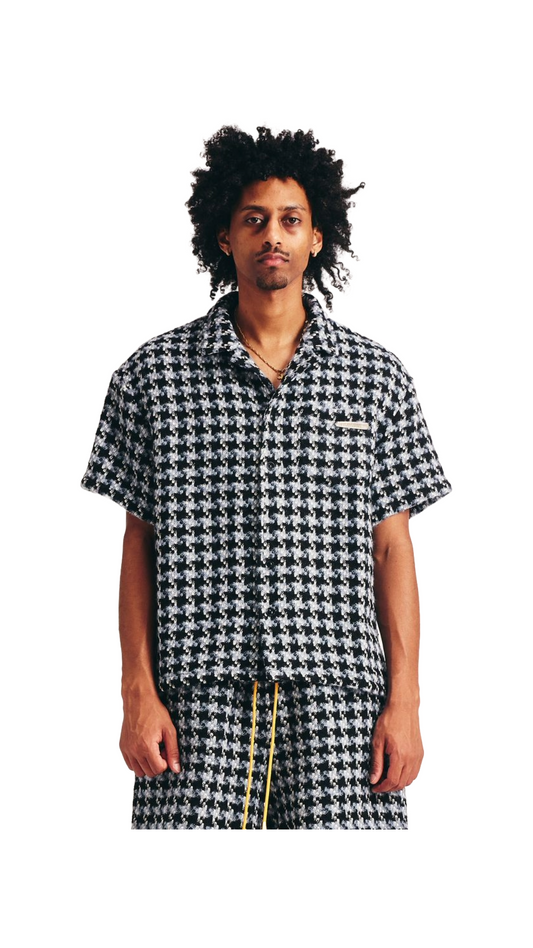 DSM TWEED BUTTON UP (BLUE MULTI)