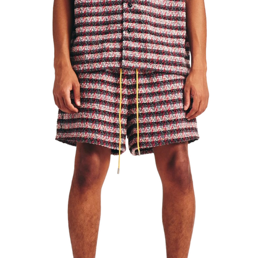 DSM TWEED SHORTS (RED MULTI)