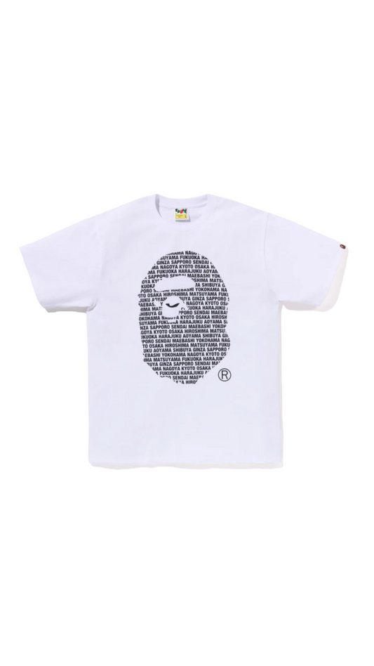 BAPE BIG APE HEAD TEE (WHT/BLK)