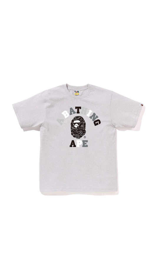 BAPE NEON CAMO COLLEGE TEE (GREY)