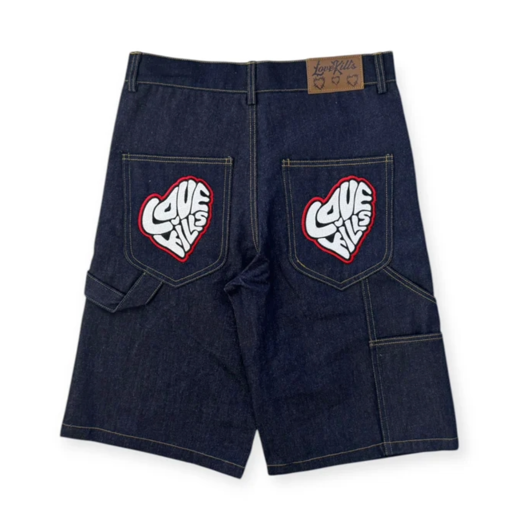 LOVEKILLS ANGEL SHORTS (DENIM BLUE)