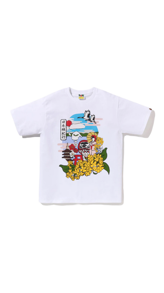 BAPE JAPAN CULTURE SPRING APE HEAD TEE (WHITE)