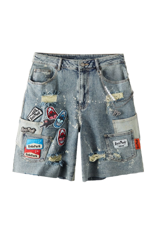 HP POCKETS EVERYWEAR DENIM SHORTS - BLUE