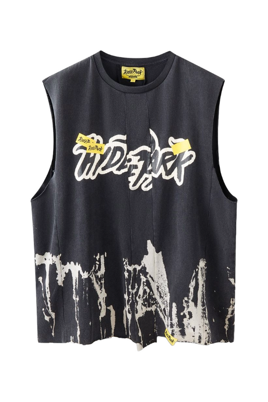 HP UPCYCLED TANK TOP - BLACK