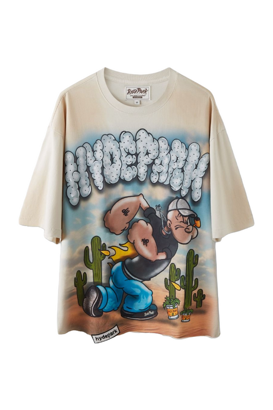 HP PUFFING SPINACH TEE - CREAM
