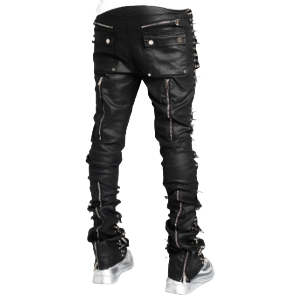 GUAPI OBSIDIAN BLACK WAX SPIKE DENIM