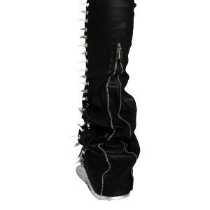 GUAPI OBSIDIAN BLACK WAX SPIKE DENIM