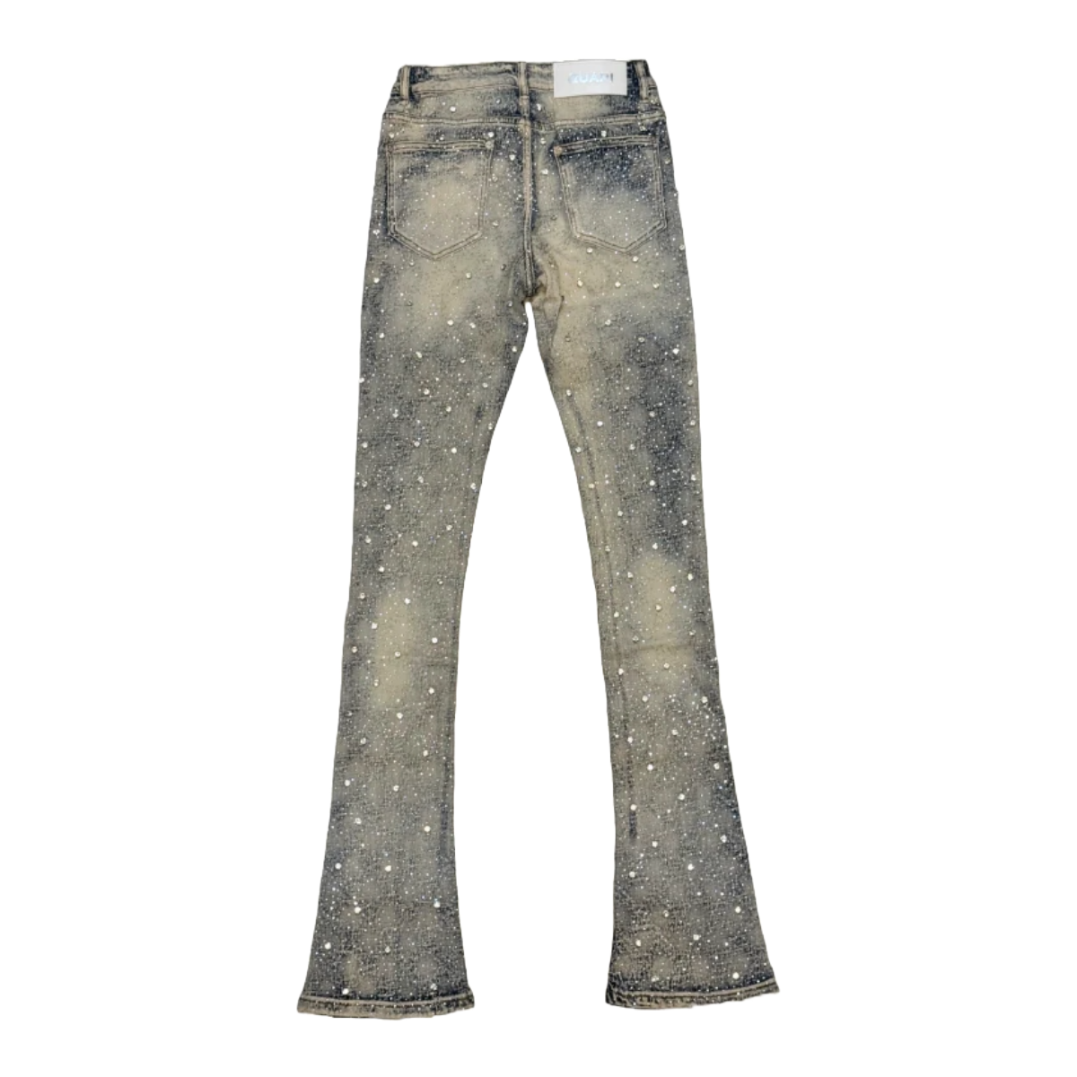 GUAPI VINTAGE WASH EMBELLISHED STACKED DENIM