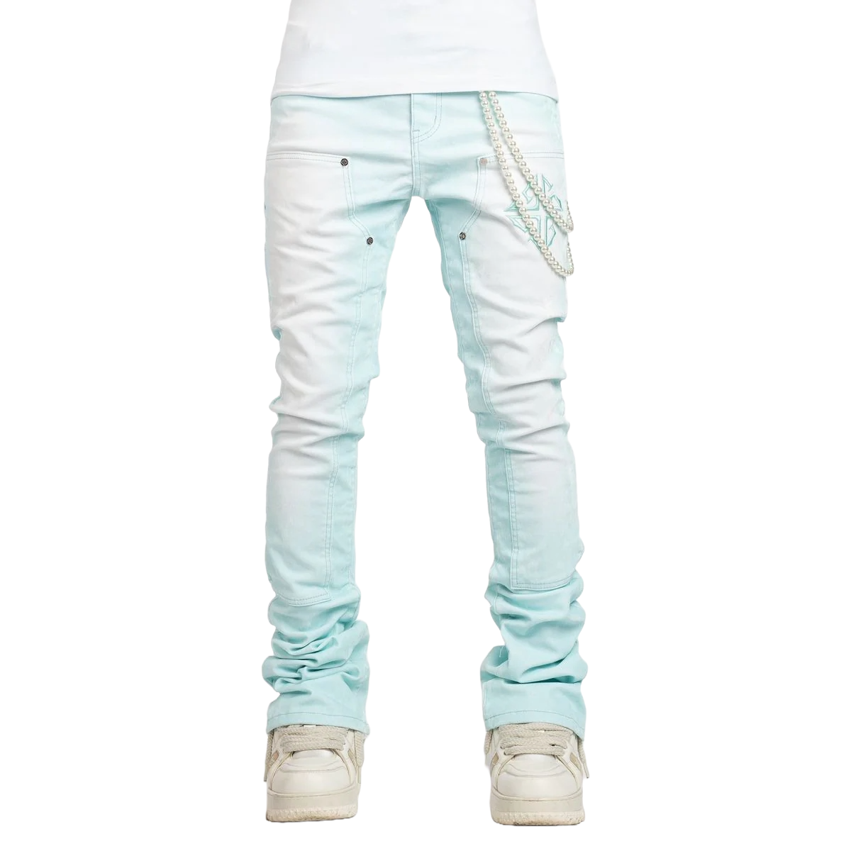 GUAPI VELVET TIFFANY CARPENTER STACKED DENIM