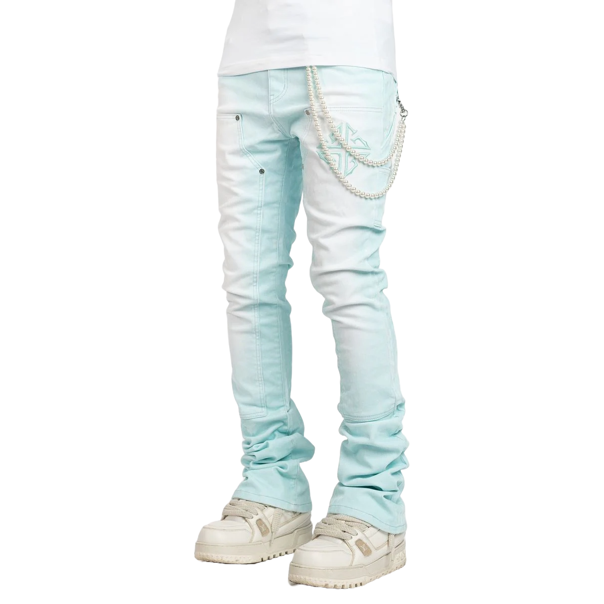 GUAPI VELVET TIFFANY CARPENTER STACKED DENIM