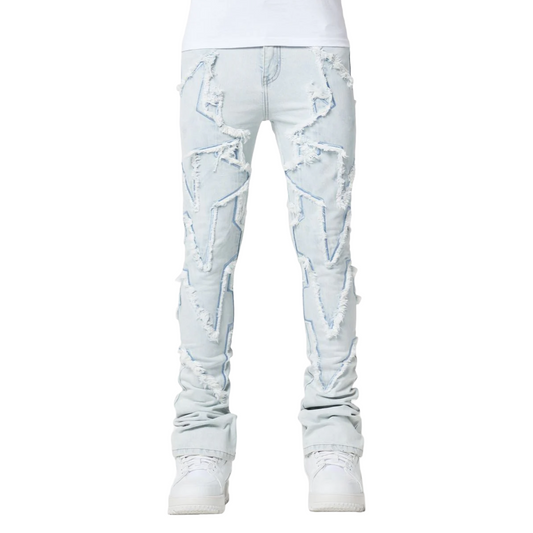 GUAPI AQUA BLUE STARS DENIM V2