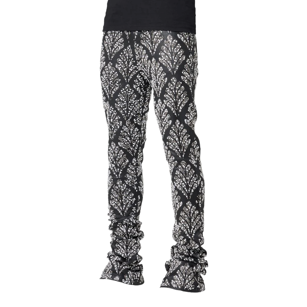 GUAPI OBSIDIAN BLACK EMBELLISHED DENIM