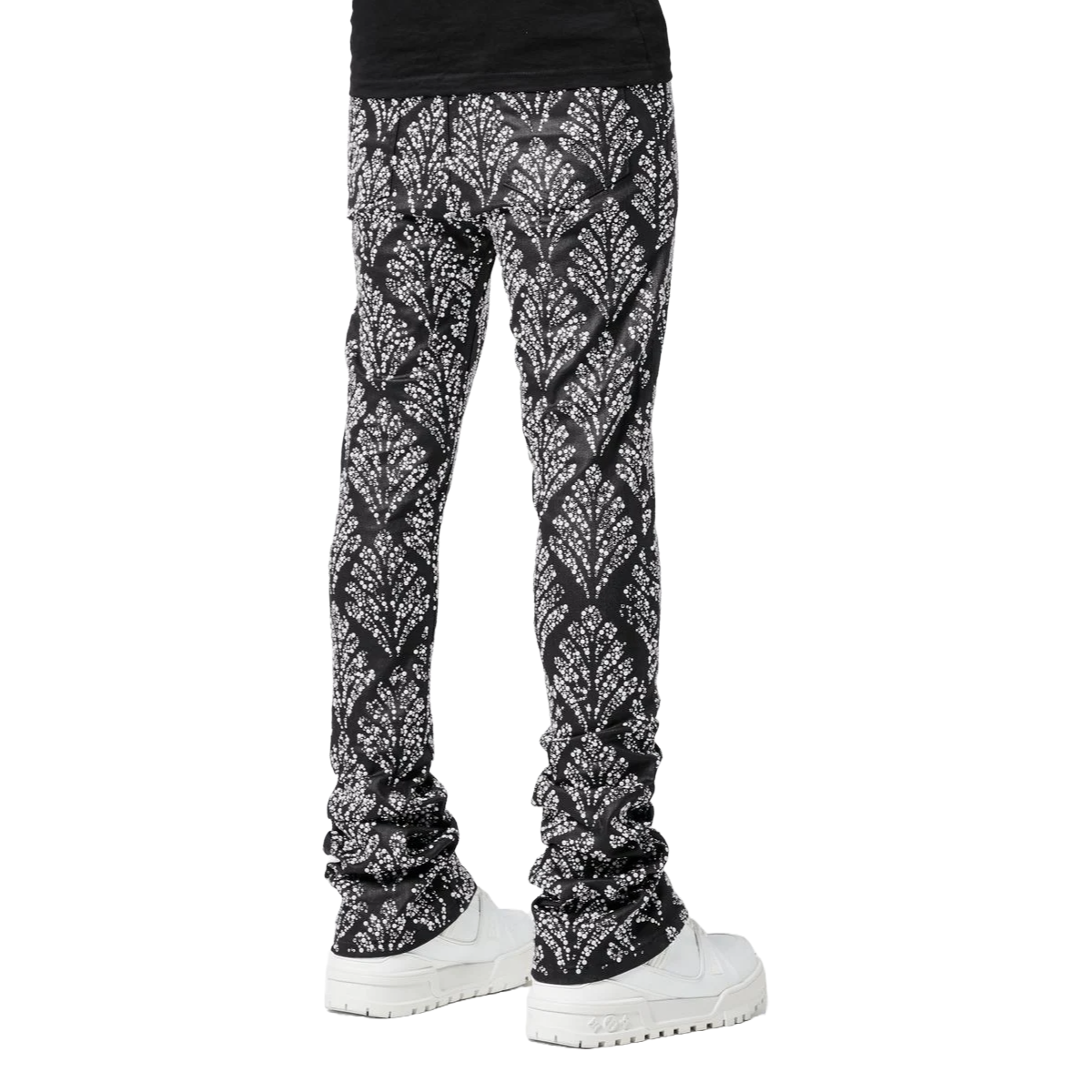 GUAPI OBSIDIAN BLACK EMBELLISHED DENIM