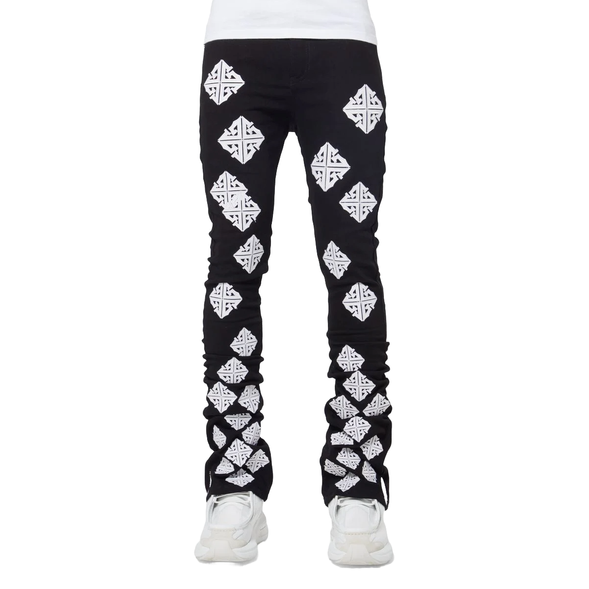 GUAPI GHOST ICON STACKED DENIM