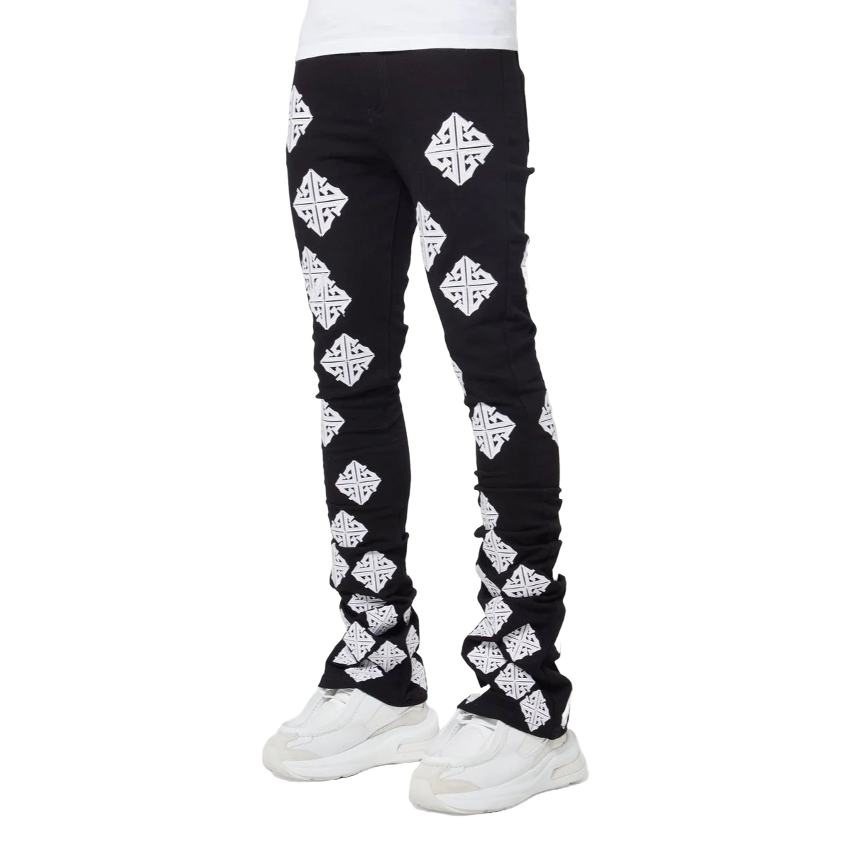 GUAPI GHOST ICON STACKED DENIM