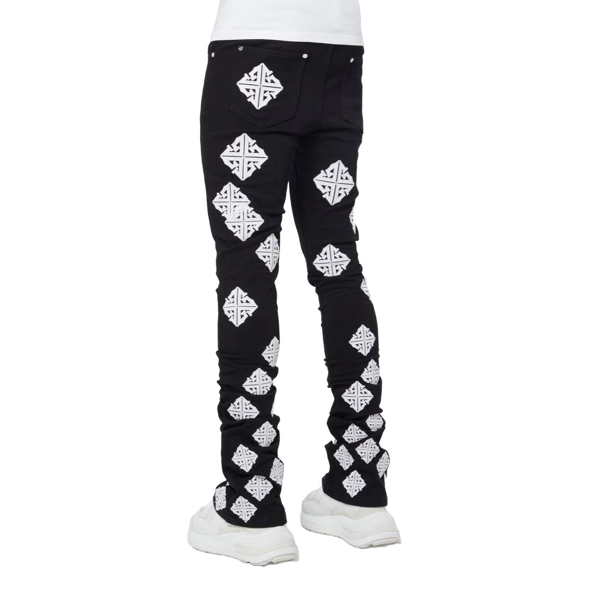 GUAPI GHOST ICON STACKED DENIM