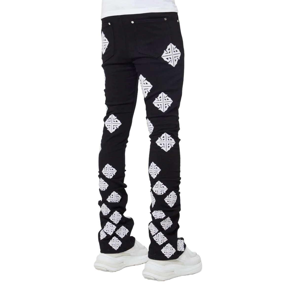 GUAPI GHOST ICON STACKED DENIM