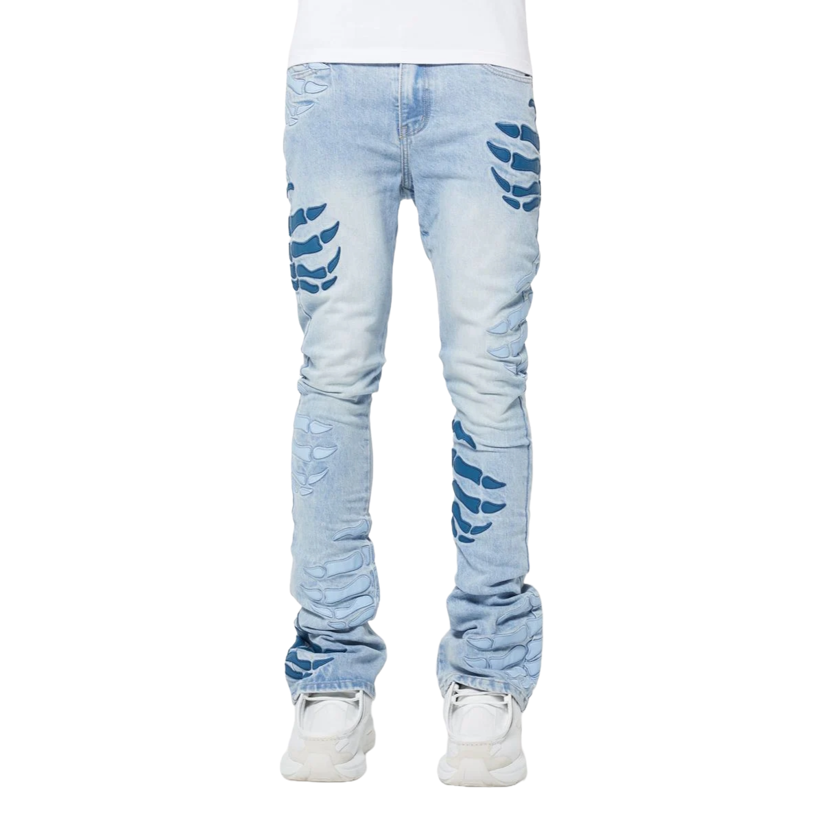 GUAPI AQUA BLUE HELL DRAGGER DENIM