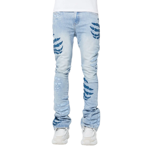 GUAPI AQUA BLUE HELL DRAGGER DENIM