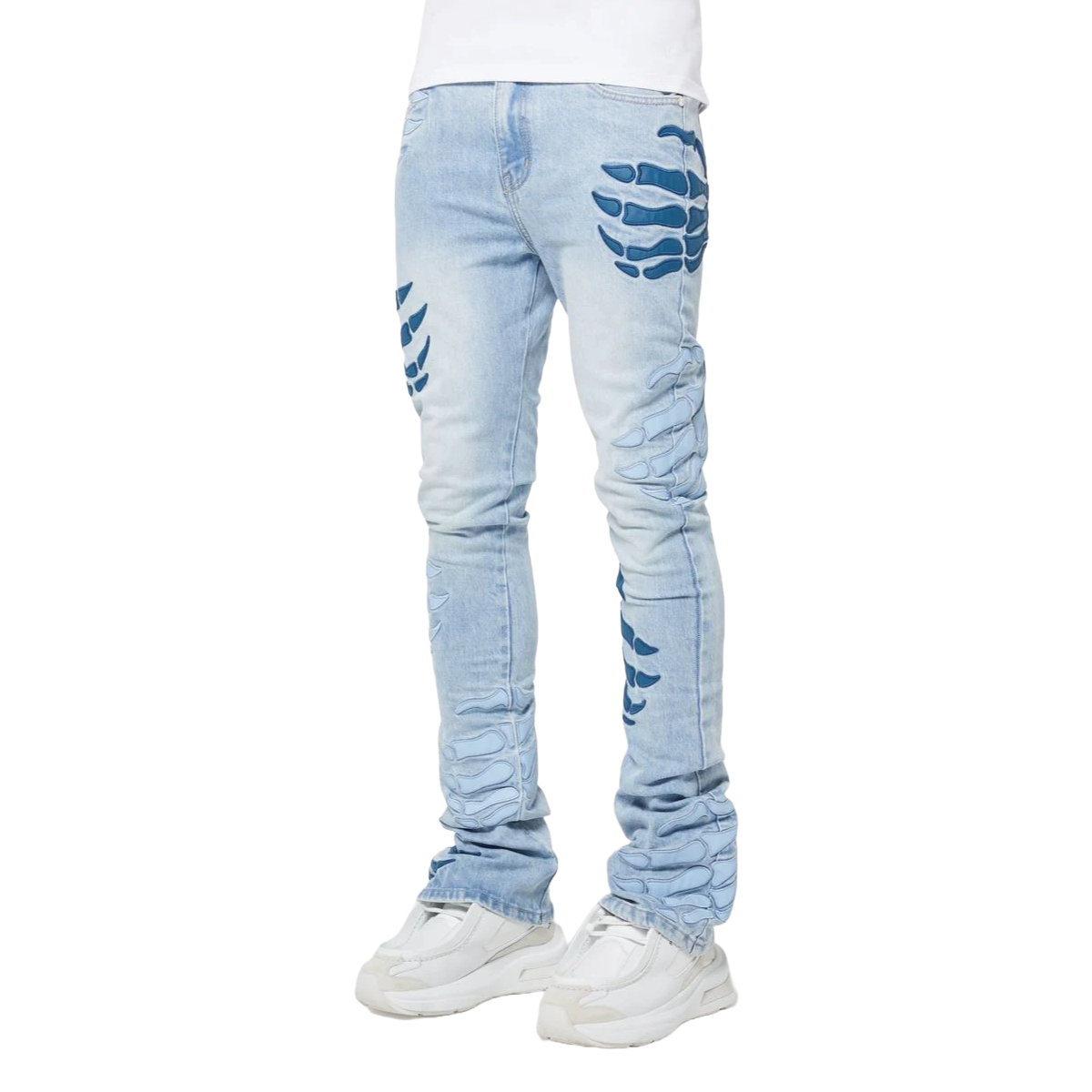 GUAPI AQUA BLUE HELL DRAGGER DENIM