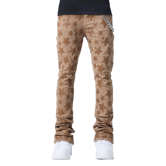 GUAPI OAK BROWN STARS DENIM