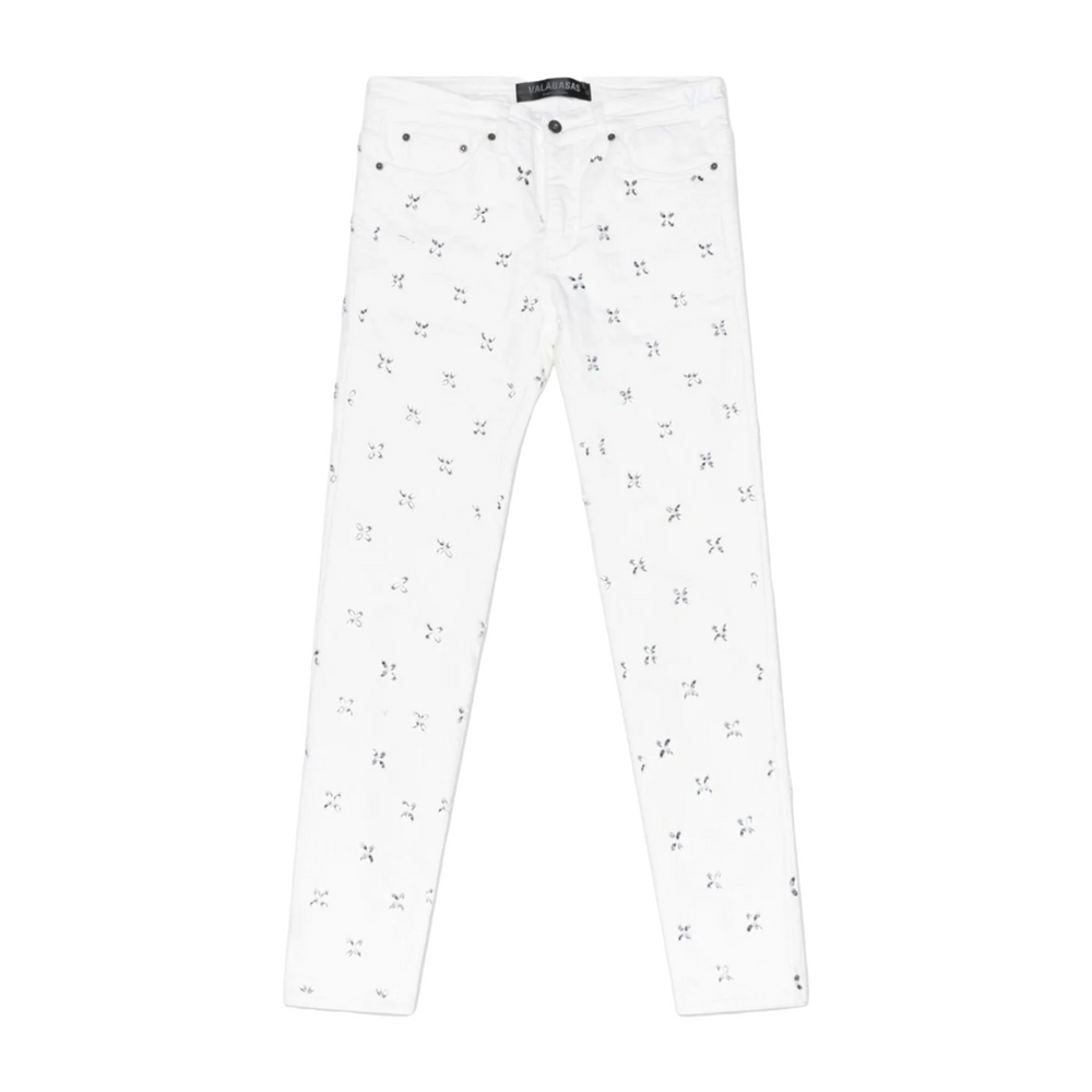 VALABASAS "STEM" WHITE SKINNY JEAN