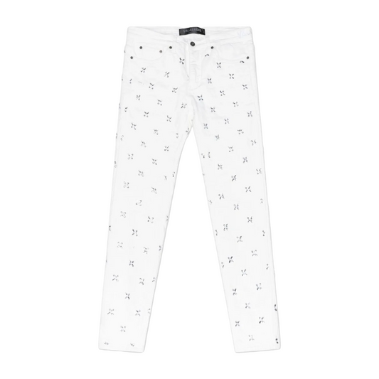 VALABASAS "STEM" WHITE SKINNY JEAN