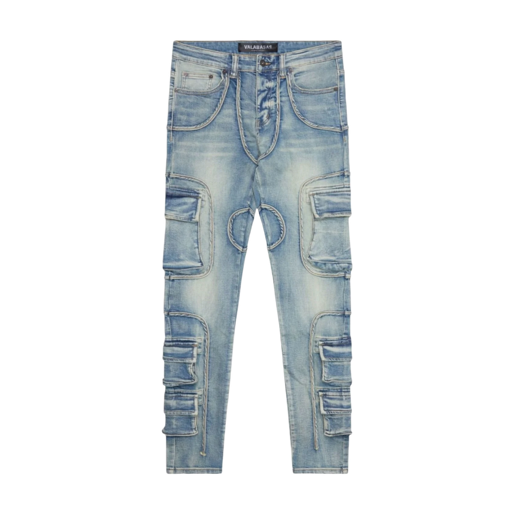 VALABASAS "POCKET TRAIL" VINTAGE WASH SKINNY DENIM JEAN