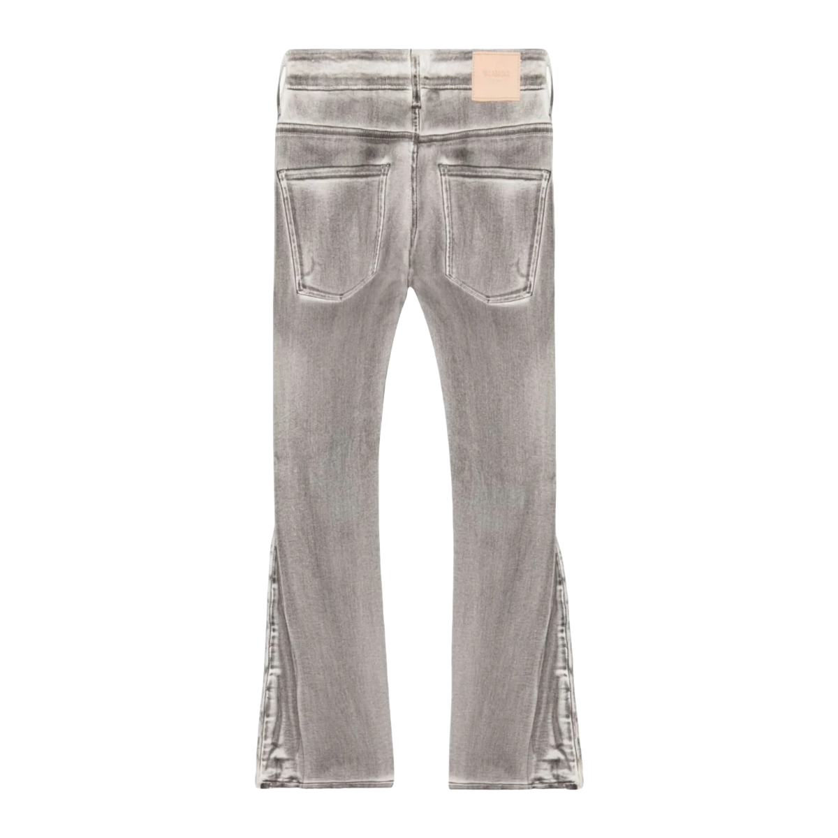 VALABASAS "RUNNER" WHITE GREY SKINNY DENIM