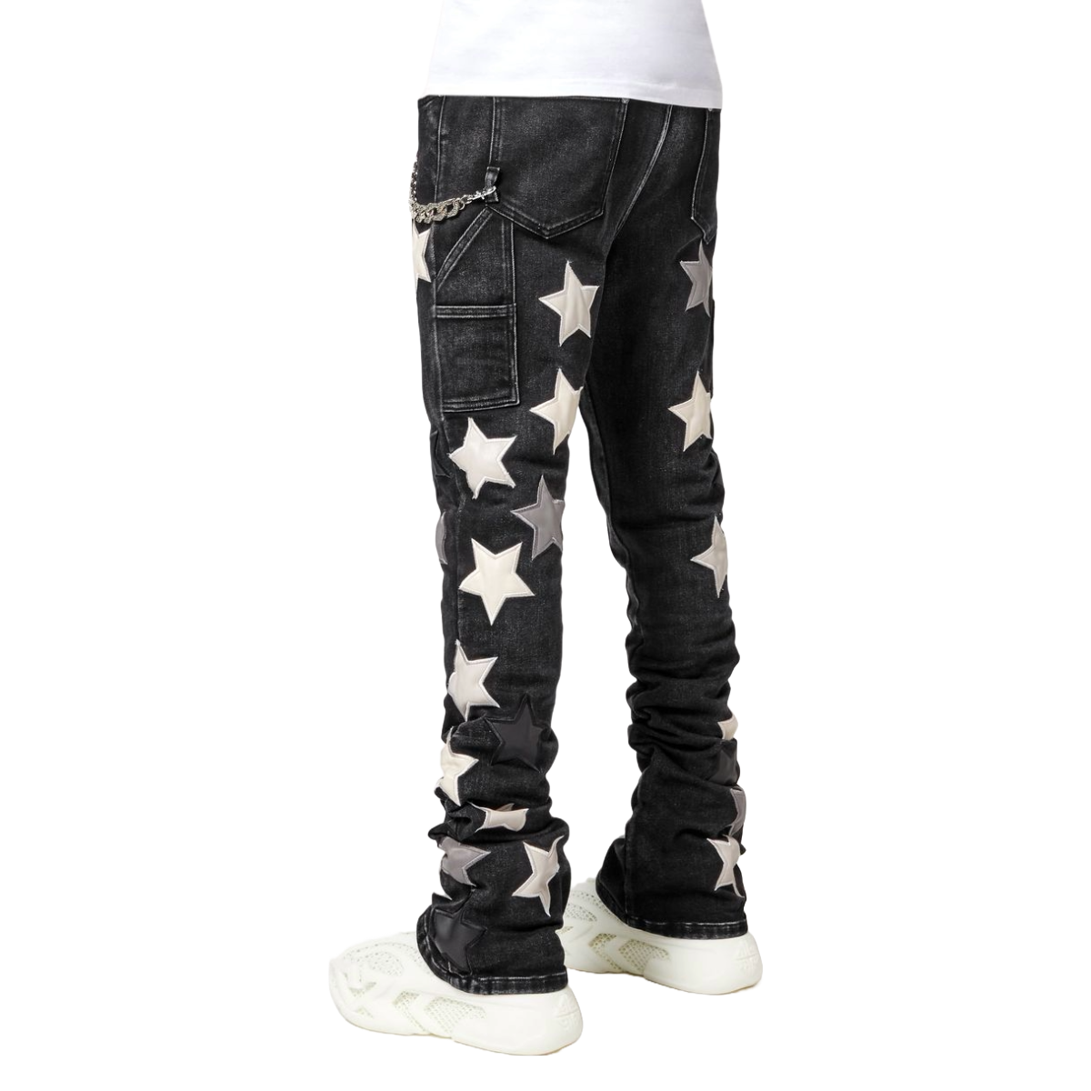 GUAPI OBSIDIAN BLACK VINTAGE STARS DENIM