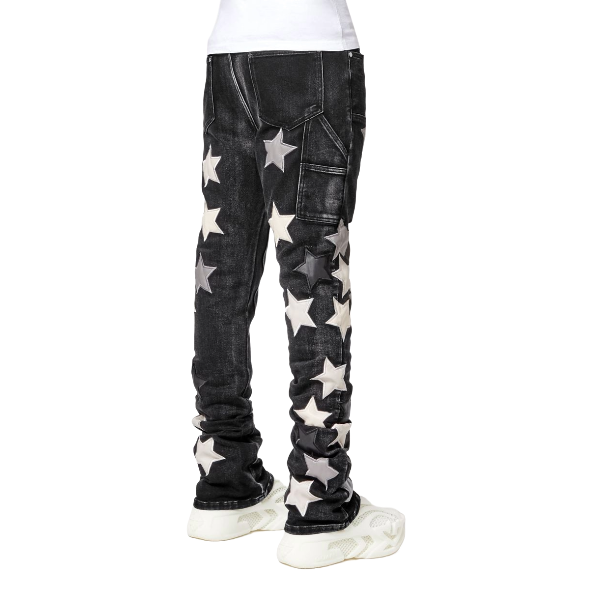 GUAPI OBSIDIAN BLACK VINTAGE STARS DENIM
