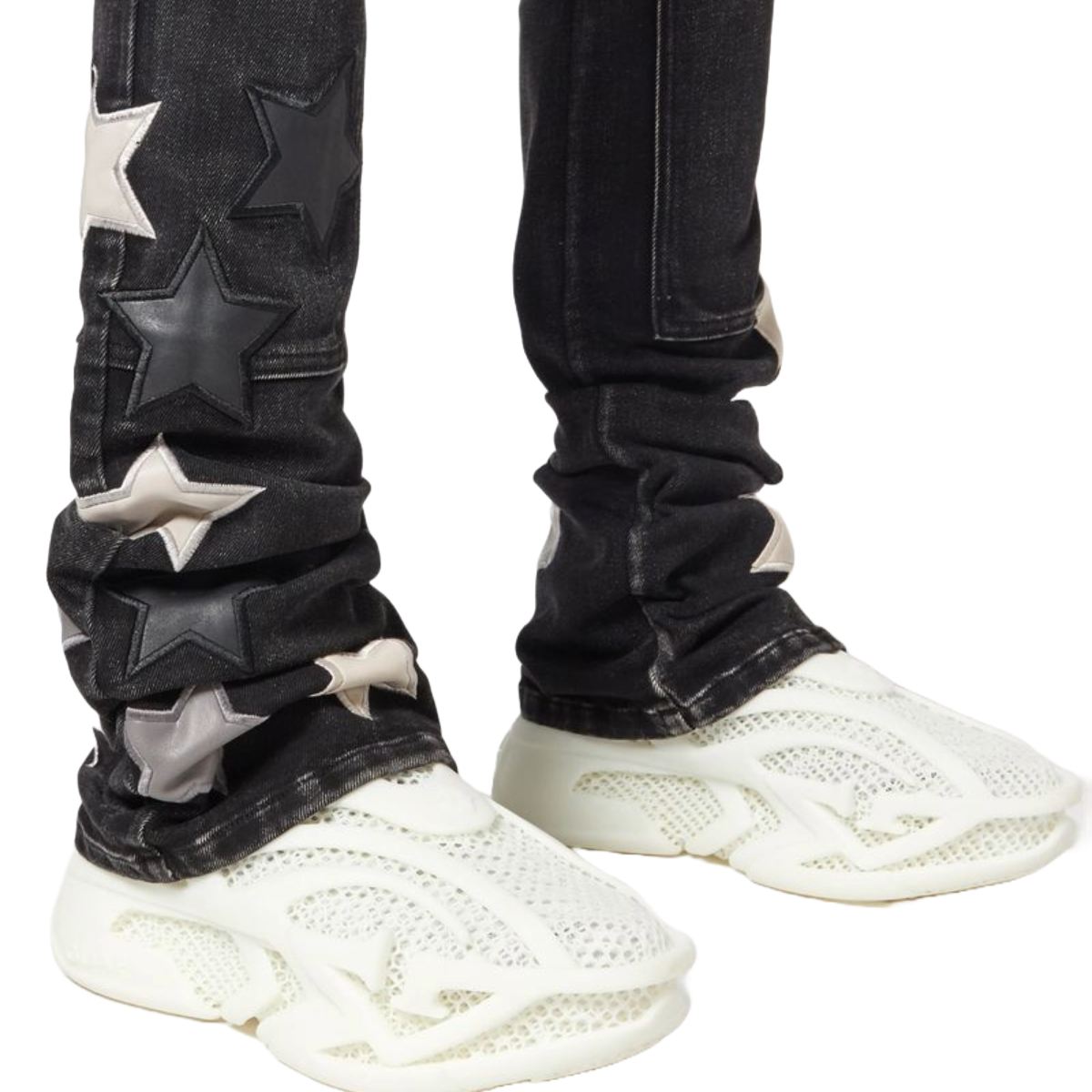 GUAPI OBSIDIAN BLACK VINTAGE STARS DENIM