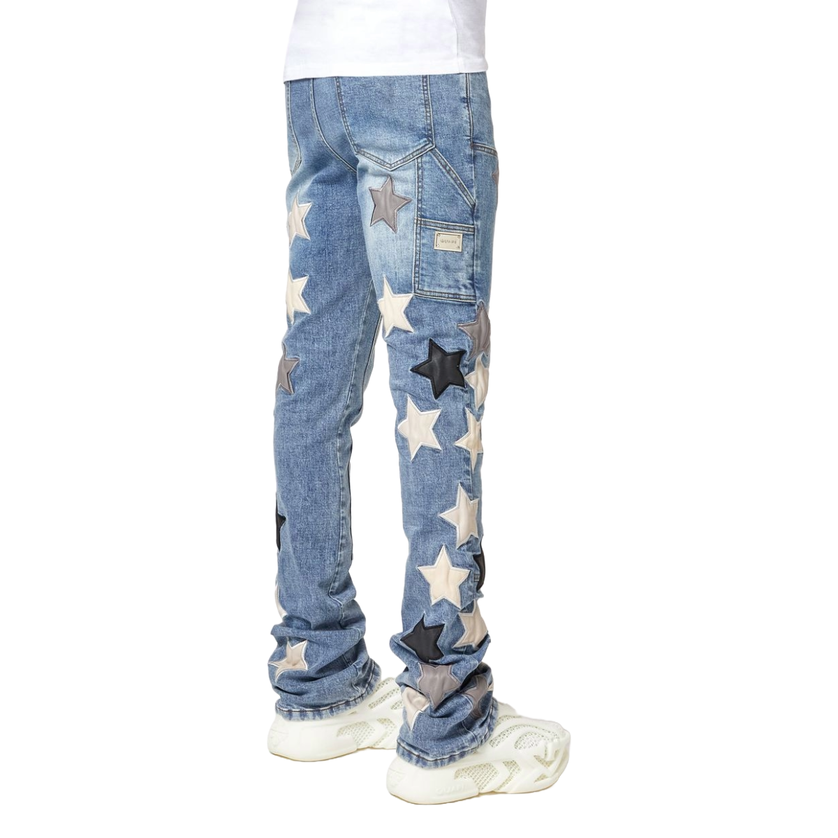GUAPI AQUA BLUE VINTAGE STARS DENIM