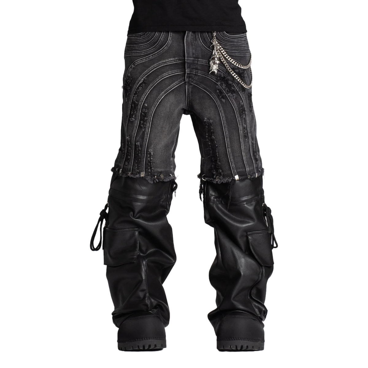 GUAPI OBSIDIAN BLACK CONVERTIBLE DENIM
