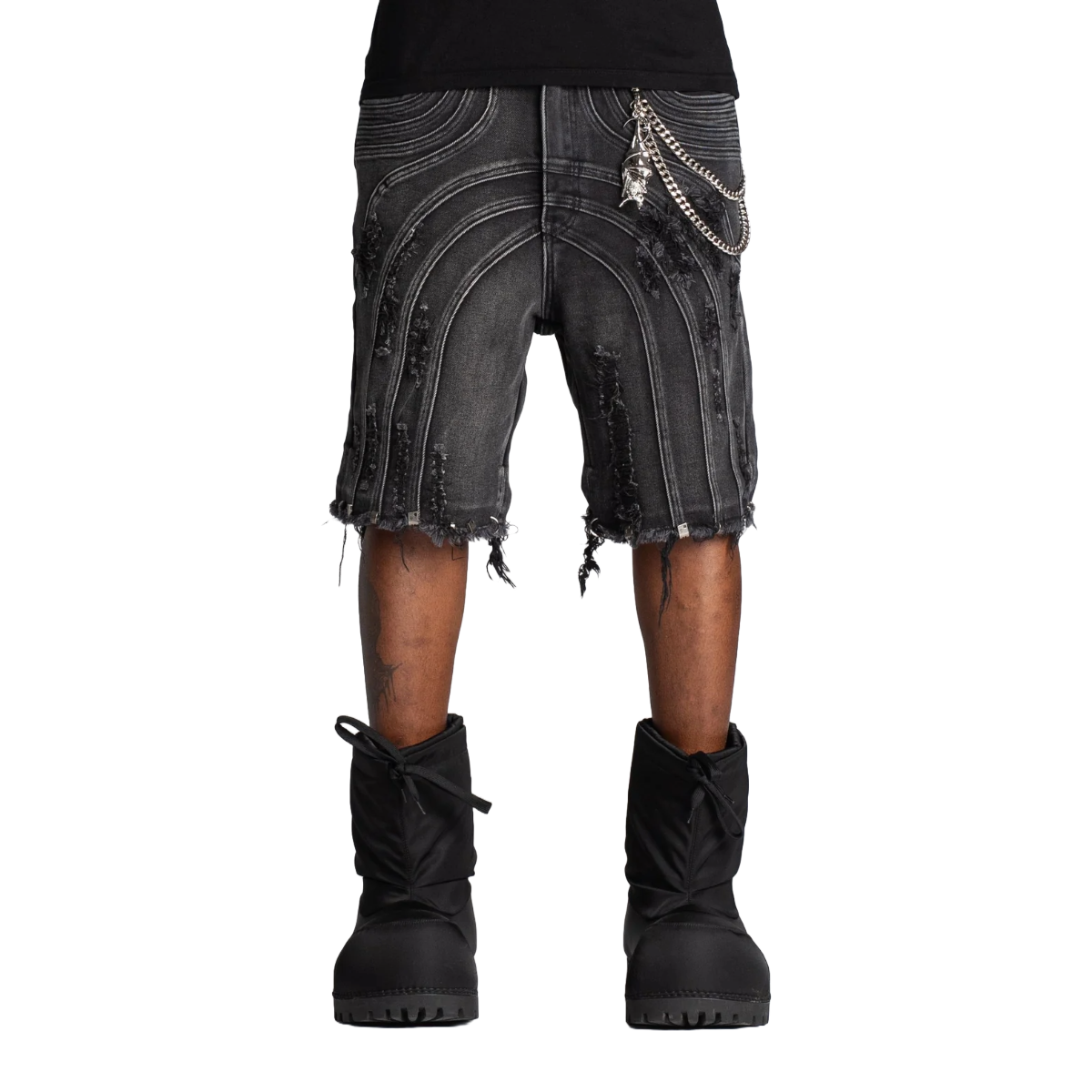 GUAPI OBSIDIAN BLACK CONVERTIBLE DENIM
