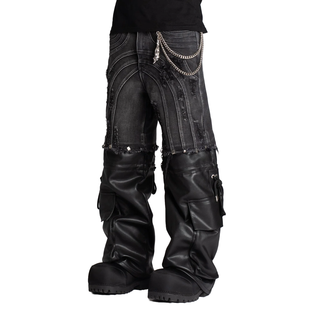GUAPI OBSIDIAN BLACK CONVERTIBLE DENIM