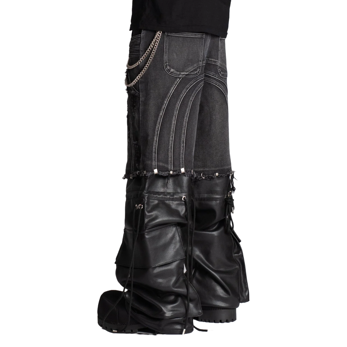 GUAPI OBSIDIAN BLACK CONVERTIBLE DENIM