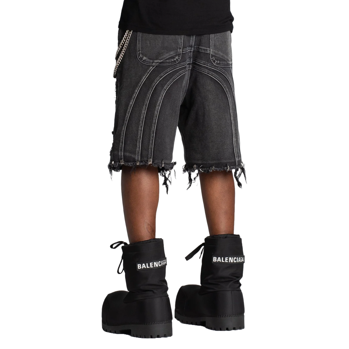 GUAPI OBSIDIAN BLACK CONVERTIBLE DENIM