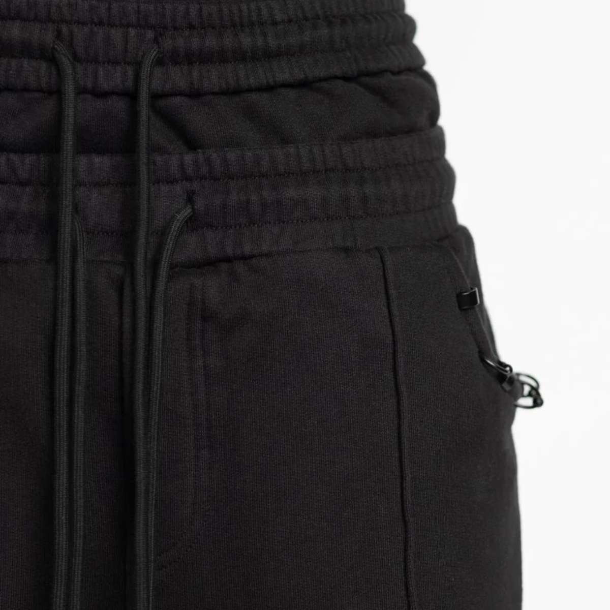 GUAPI ALL BLACK PIERCING SWEAT PANTS