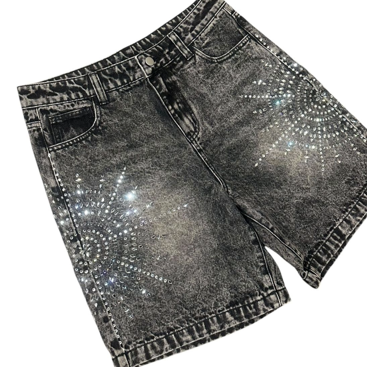 CONCEPT 'LEGACY' BLACK WASH DENIM SHORTS