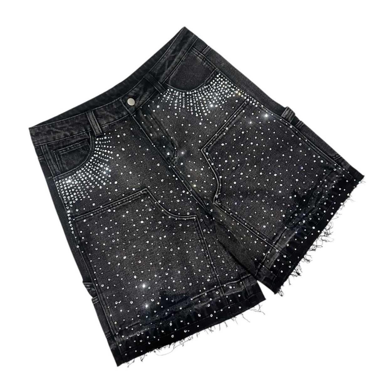 CONCEPT 'HERITAGE' BLACK WASH DENIM SHORTS