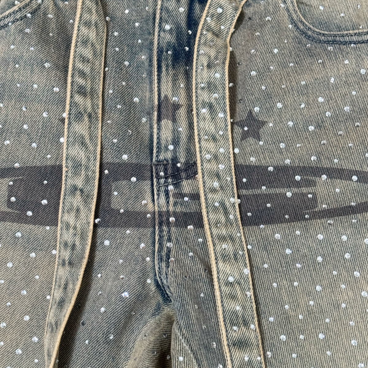 GALA CRYSTAL JORTS - WHEAT WASH