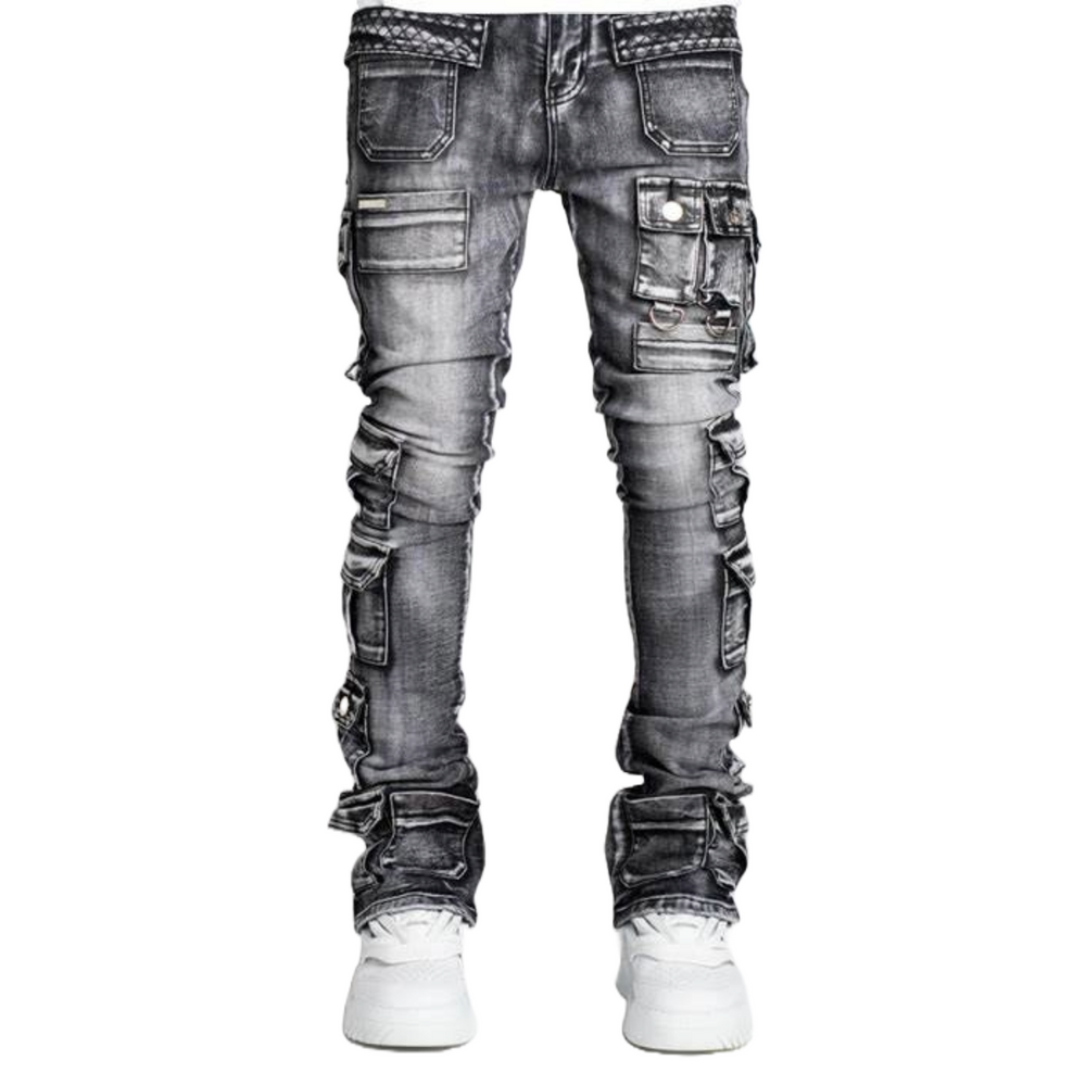 GUAPI IRON GREY TACTICAL STACKED DENIM