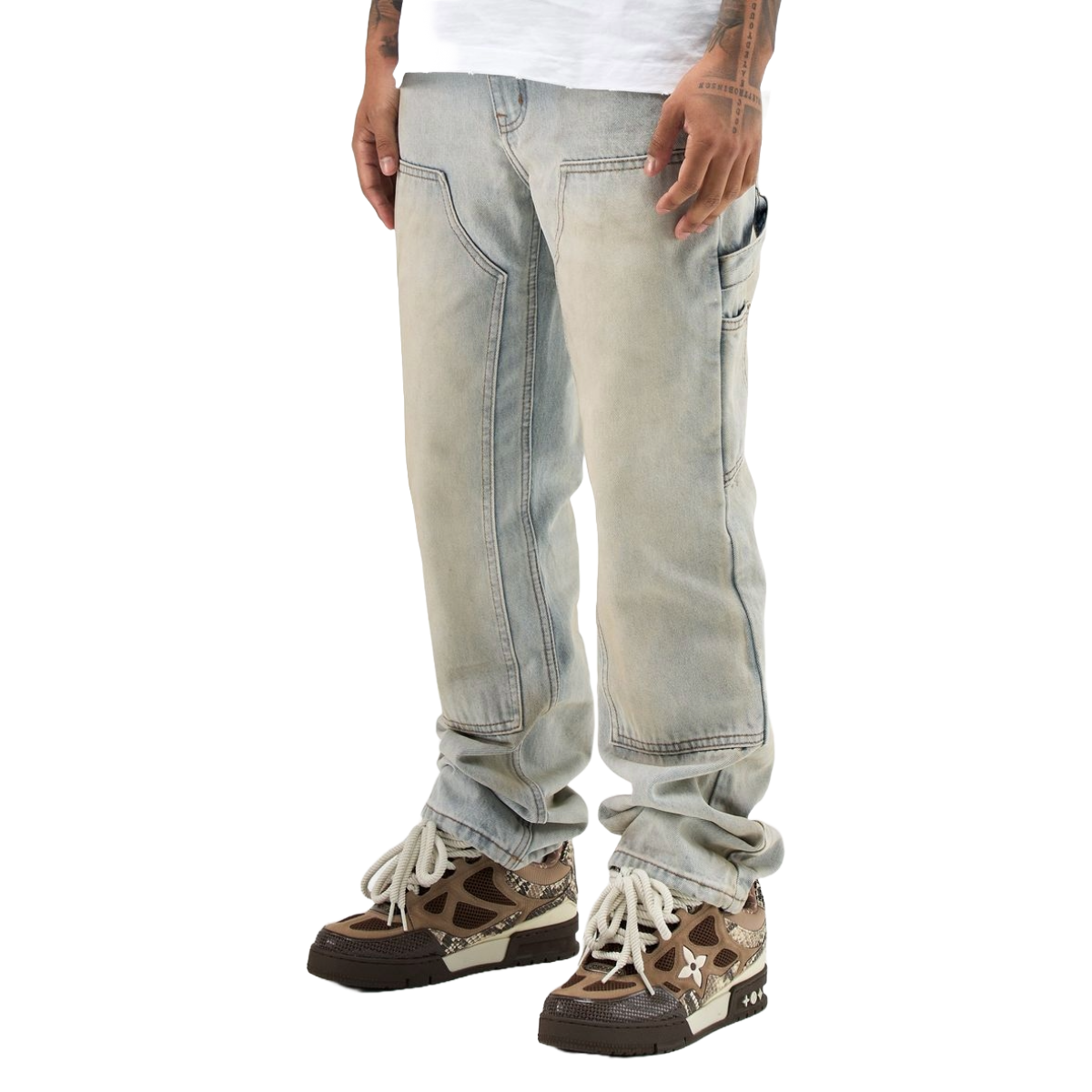 SERENEDE "JOURNEY" BAGGY CARPENTER PANTS
