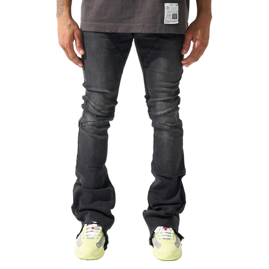 SERENEDE "NICKEL" STACKED JEANS