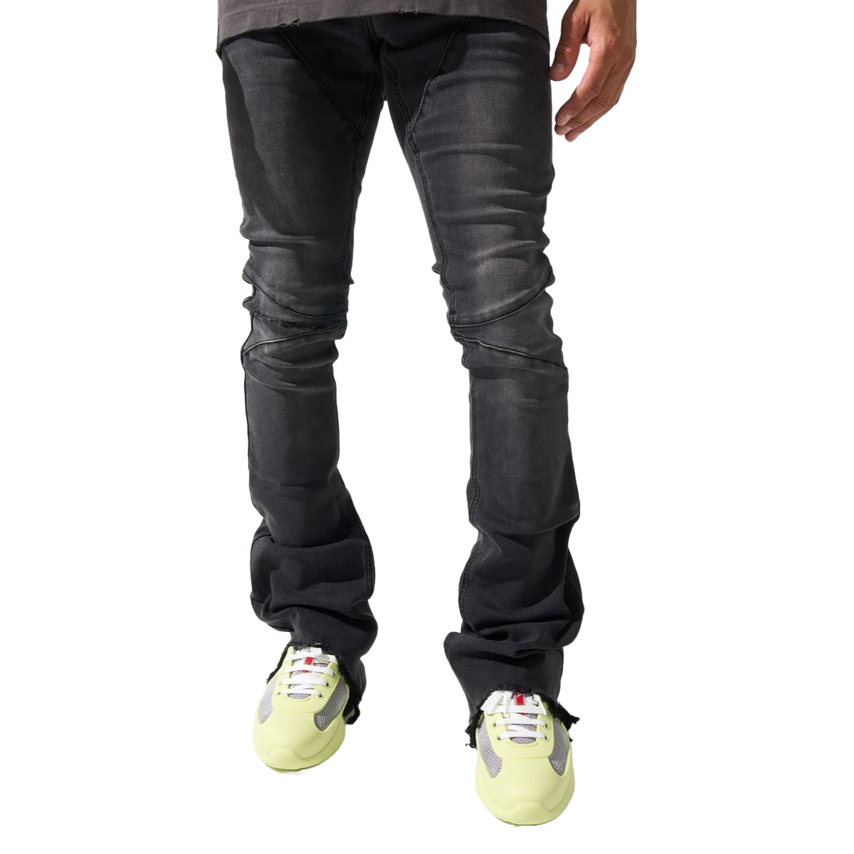 SERENEDE "NICKEL" STACKED JEANS