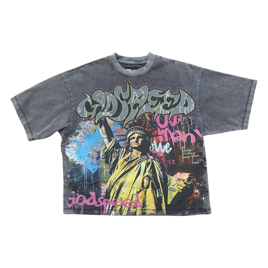 GODSPEED 'VANDAL' TEE - GREY WASH