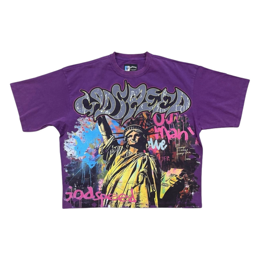 GODSPEED 'VANDAL' TEE - GRAPE