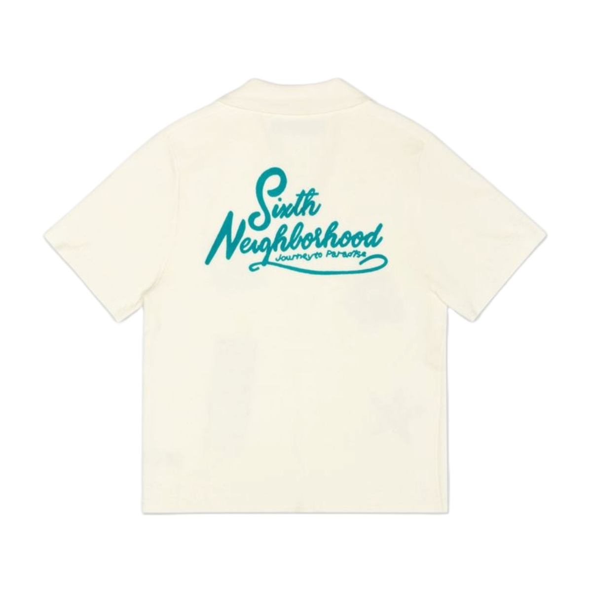 6TH "TROPICS" BUTTON UP - CREAM